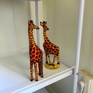 Hand made giraffes